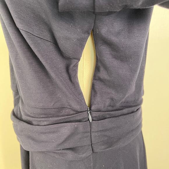 Boden Maggie Navy Blue Ponte Knit Ruched Waist Dress J0817 - Picture 8 of 10